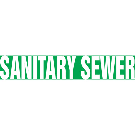 Snap Tite™ ""Sanitary Sewer"" Pipe Marker - SAW169