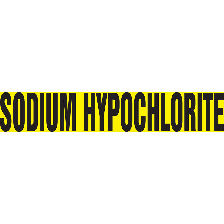 Snap Tite™ ""Sodium Hypochlorite"" Pipe Marker - SAW184