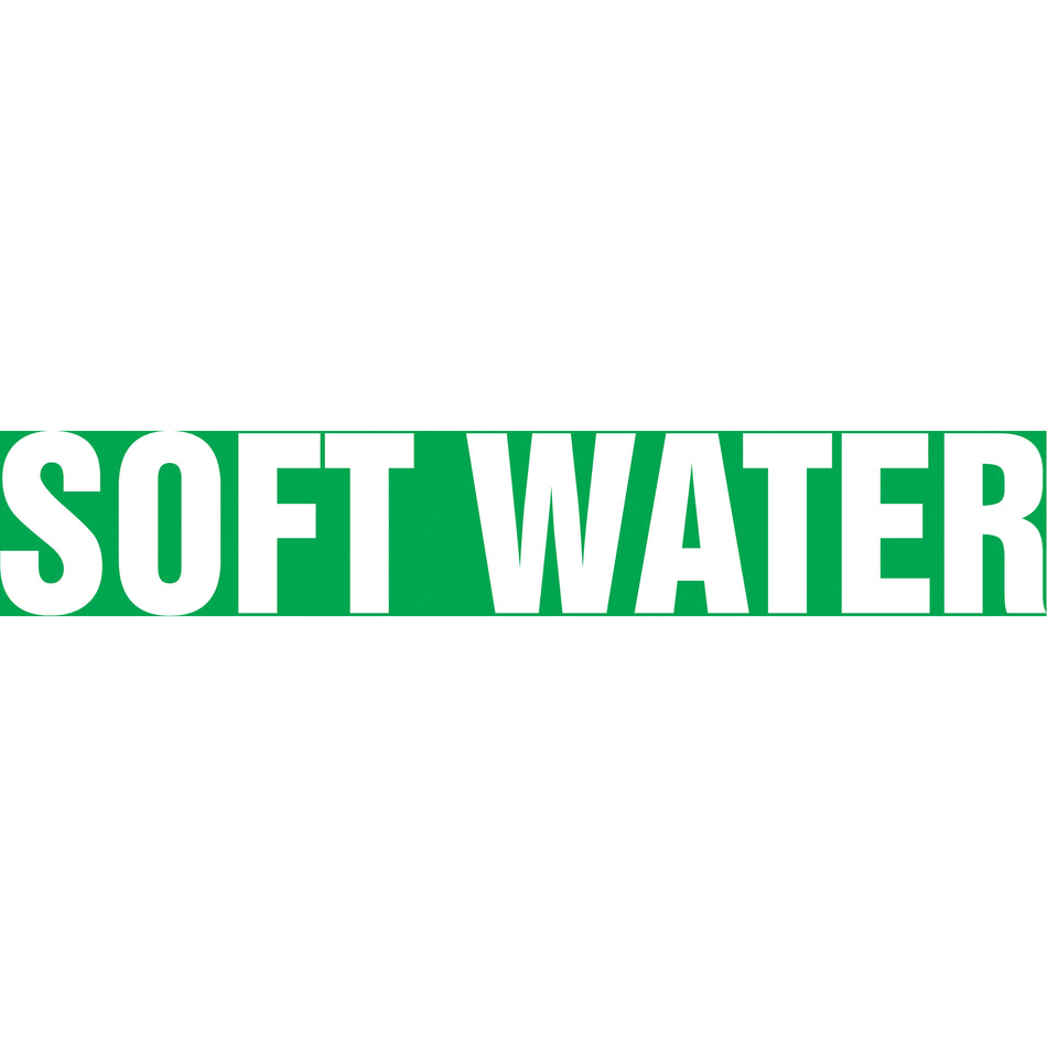 Snap Tite™ ""Soft Water"" Pipe Marker - SAW189