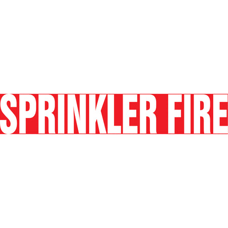 Snap Tite™ ""Sprinkler Fire"" Pipe Marker - SAW199