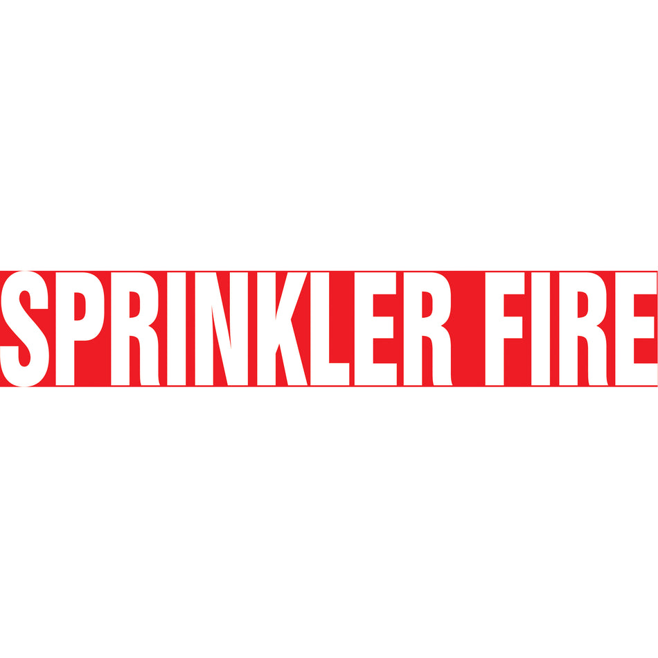 Snap Tite™ ""Sprinkler Fire"" Pipe Marker - SAW199
