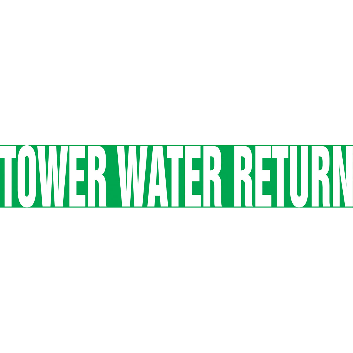 Snap Tite™ ""Tower Water Return"" Pipe Marker - SAW244