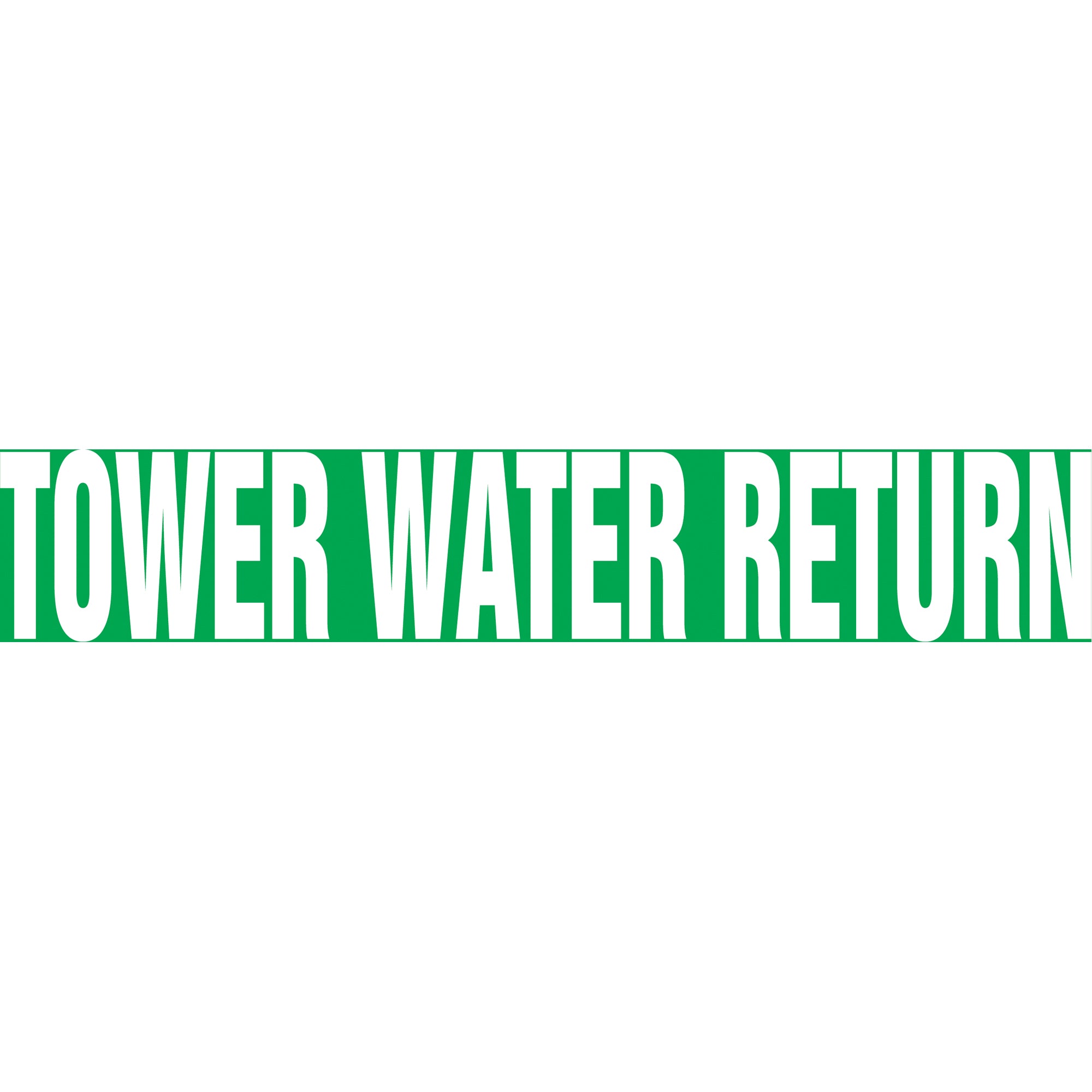Snap Tite™ ""Tower Water Return"" Pipe Marker - SAW244