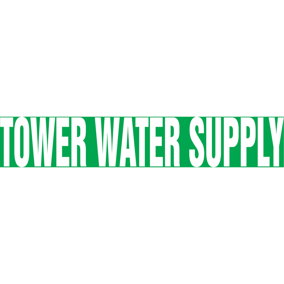 Snap Tite™ ""Tower Water Supply"" Pipe Marker - SAW249