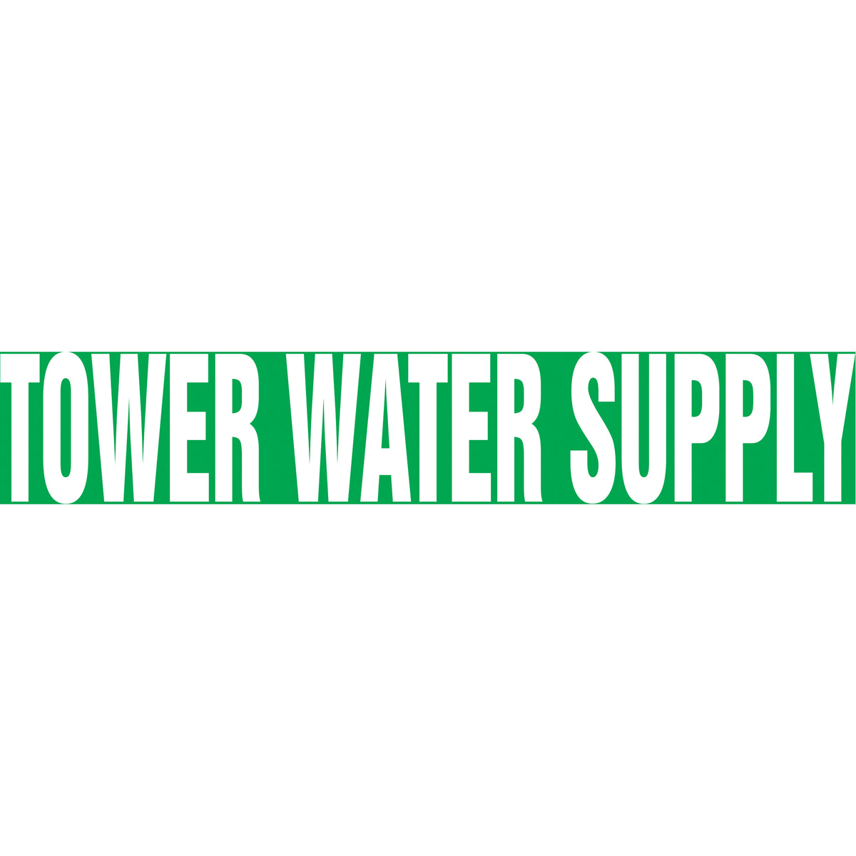 ""Tower Water Supply"" Pipe Markers - SI534