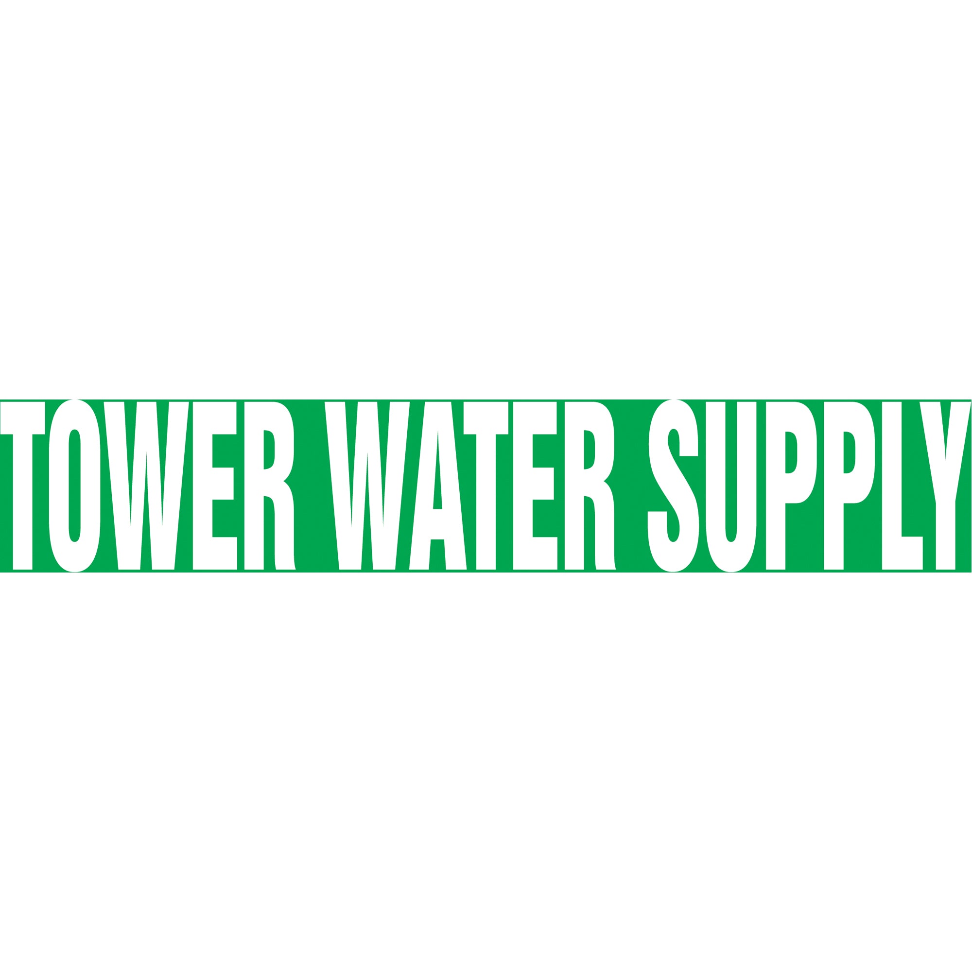 ""Tower Water Supply"" Pipe Markers - SI534