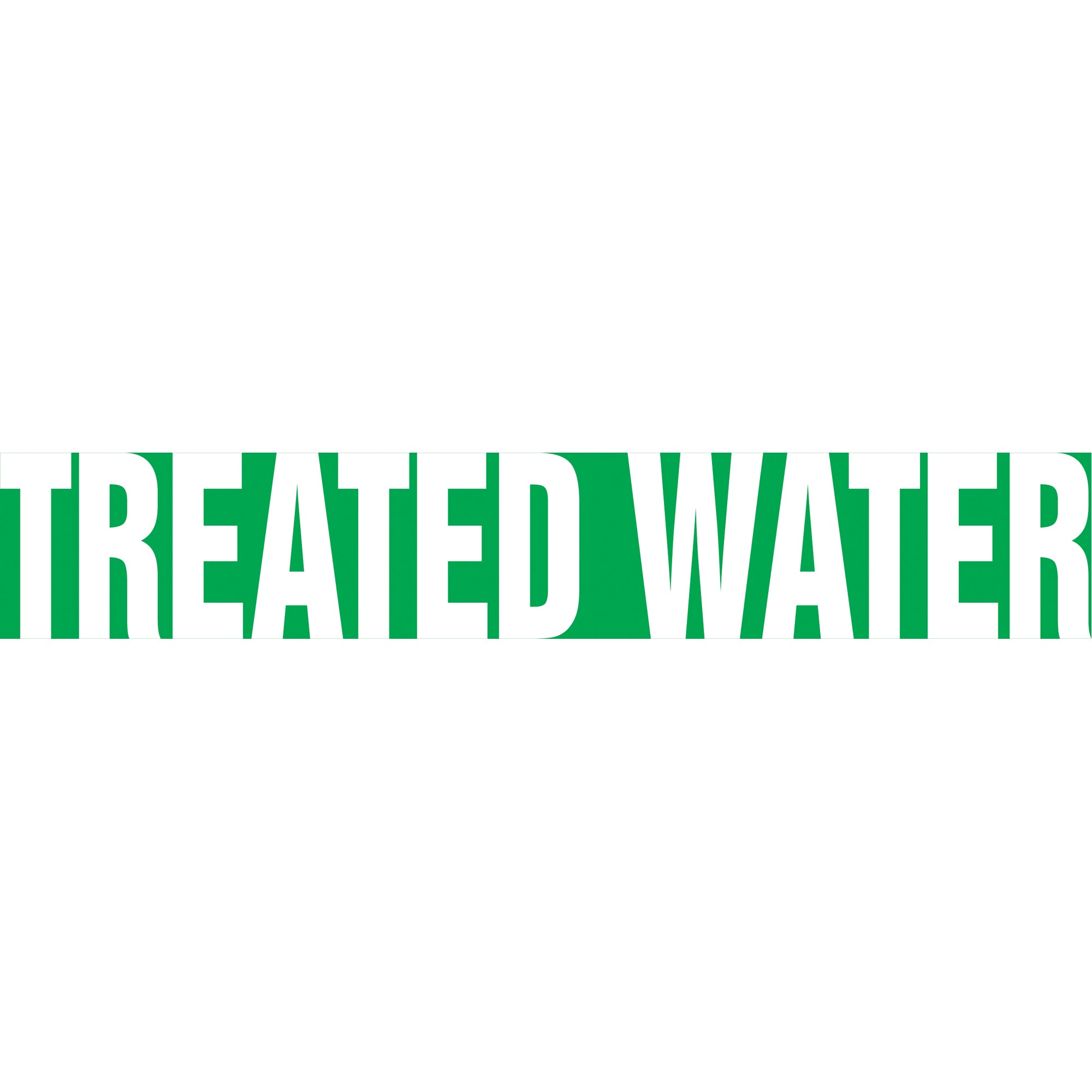 Snap Tite™ ""Treated Water"" Pipe Marker - SAW254
