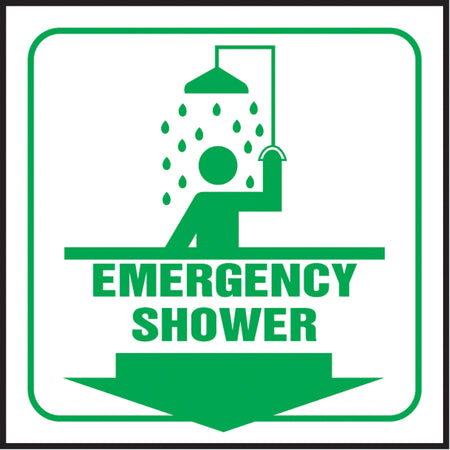 ""Emergency Shower"" Projection™ Sign - SAW425
