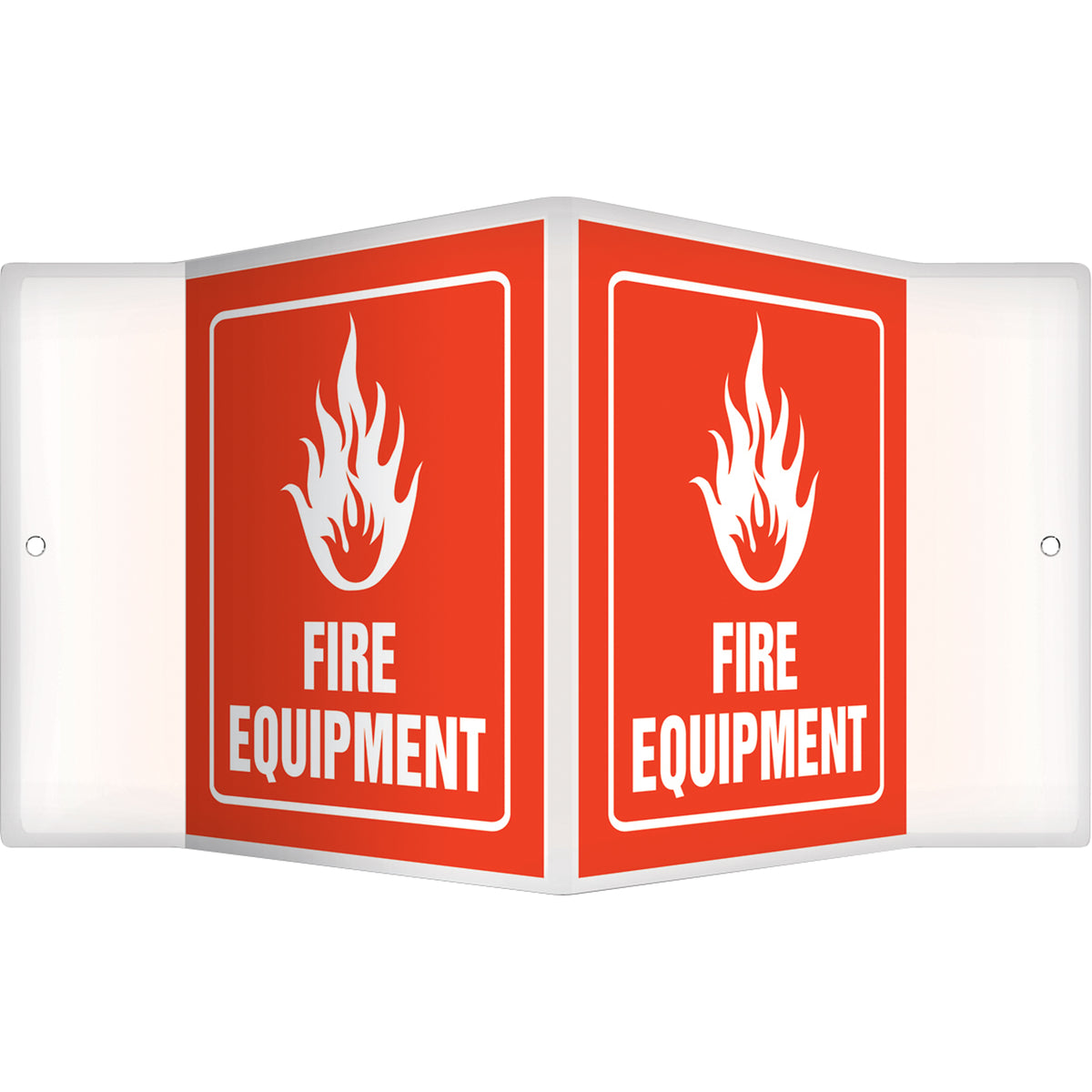 ""Fire Equipment"" Projection™ Sign - SAW437