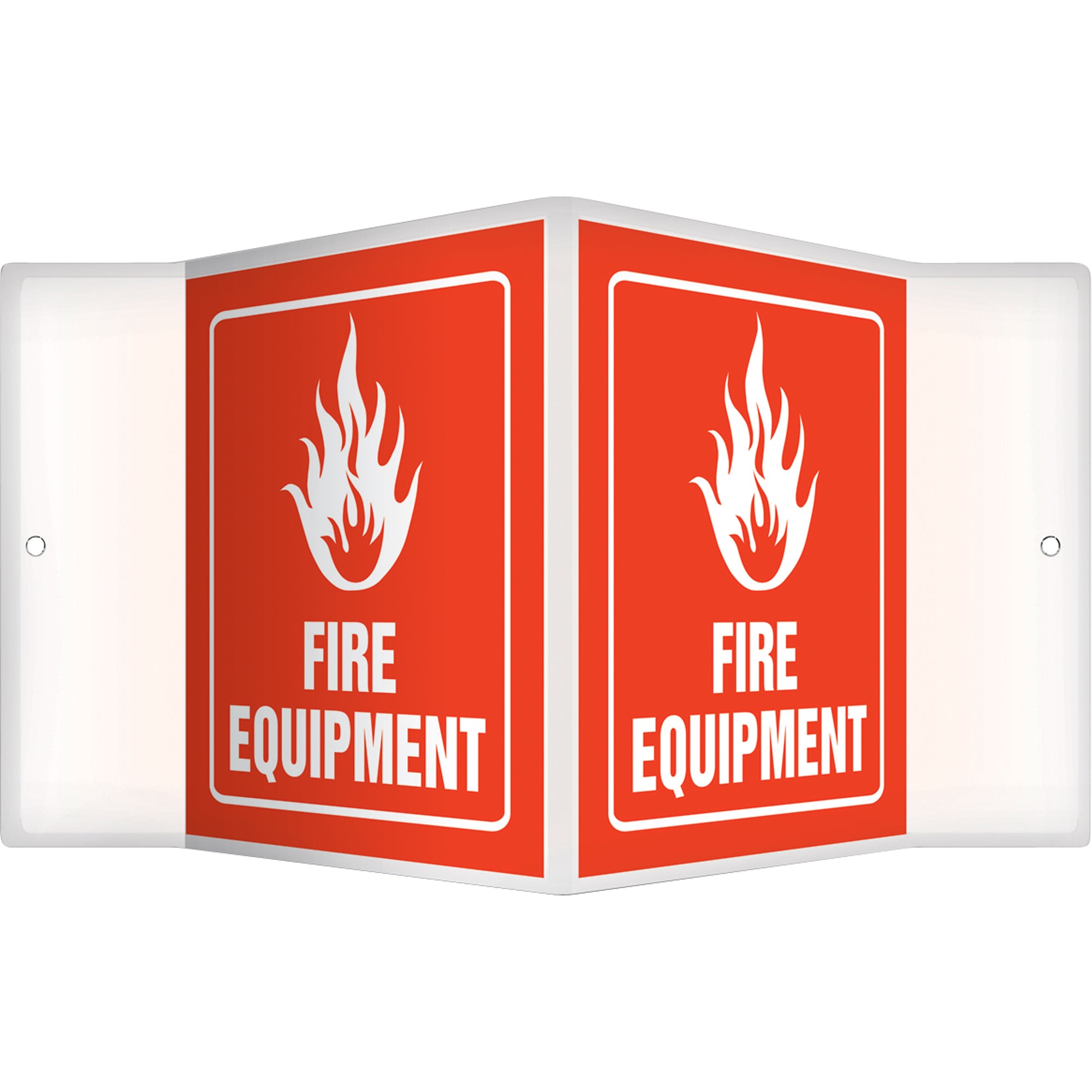 ""Fire Equipment"" Projection™ Sign - SAW437