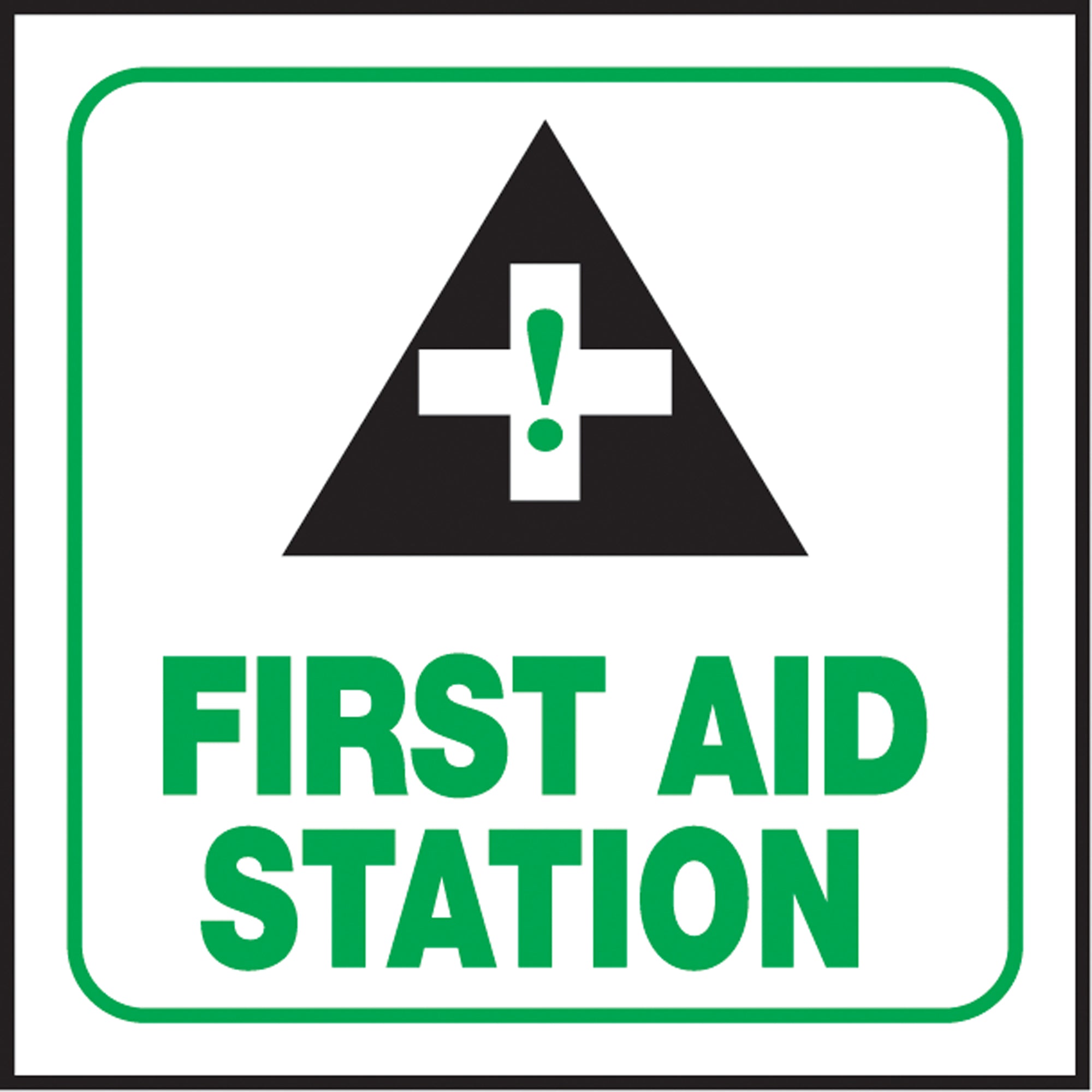 ""First Aid Station"" Projection™ Sign - SAW447