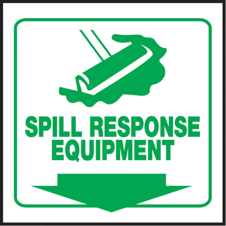 ""Spill Response Equipment"" Projection™ Sign - SAW459