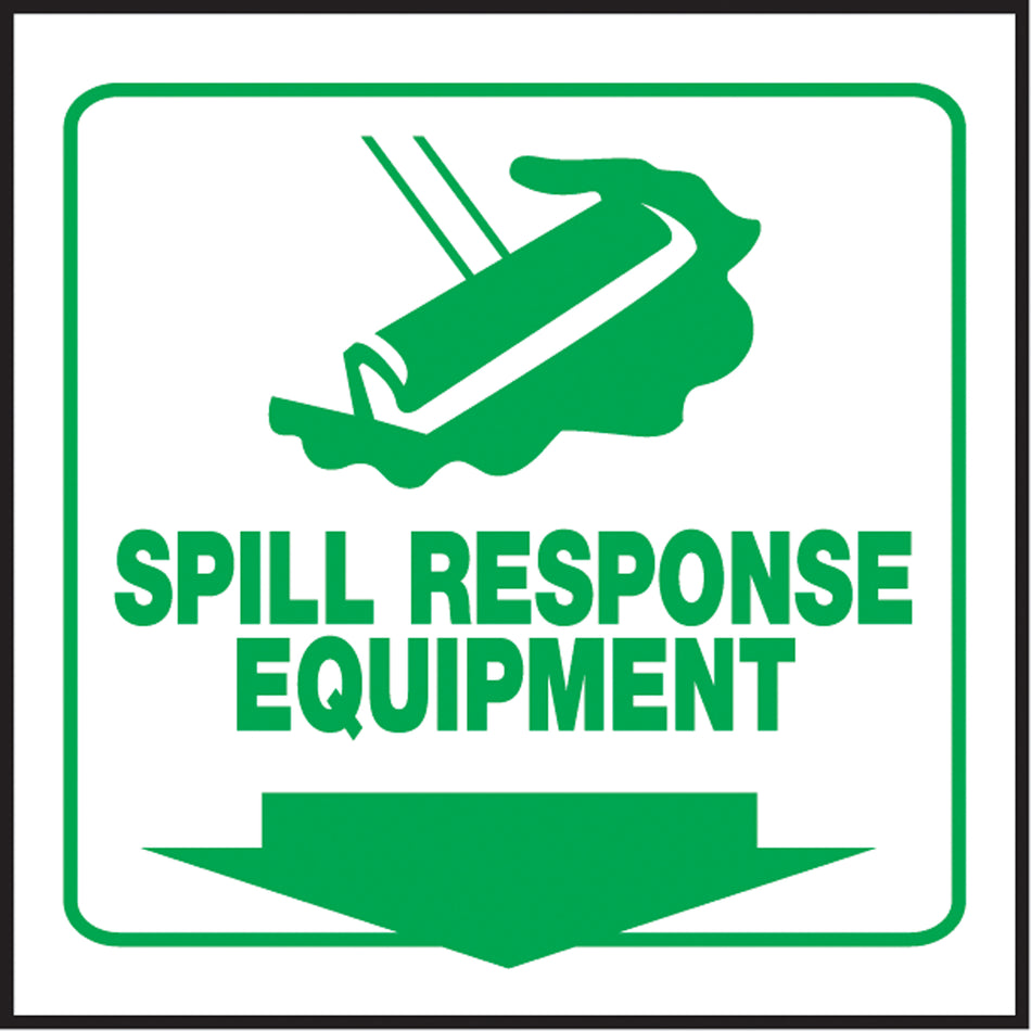 ""Spill Response Equipment"" Projection™ Sign - SAW459