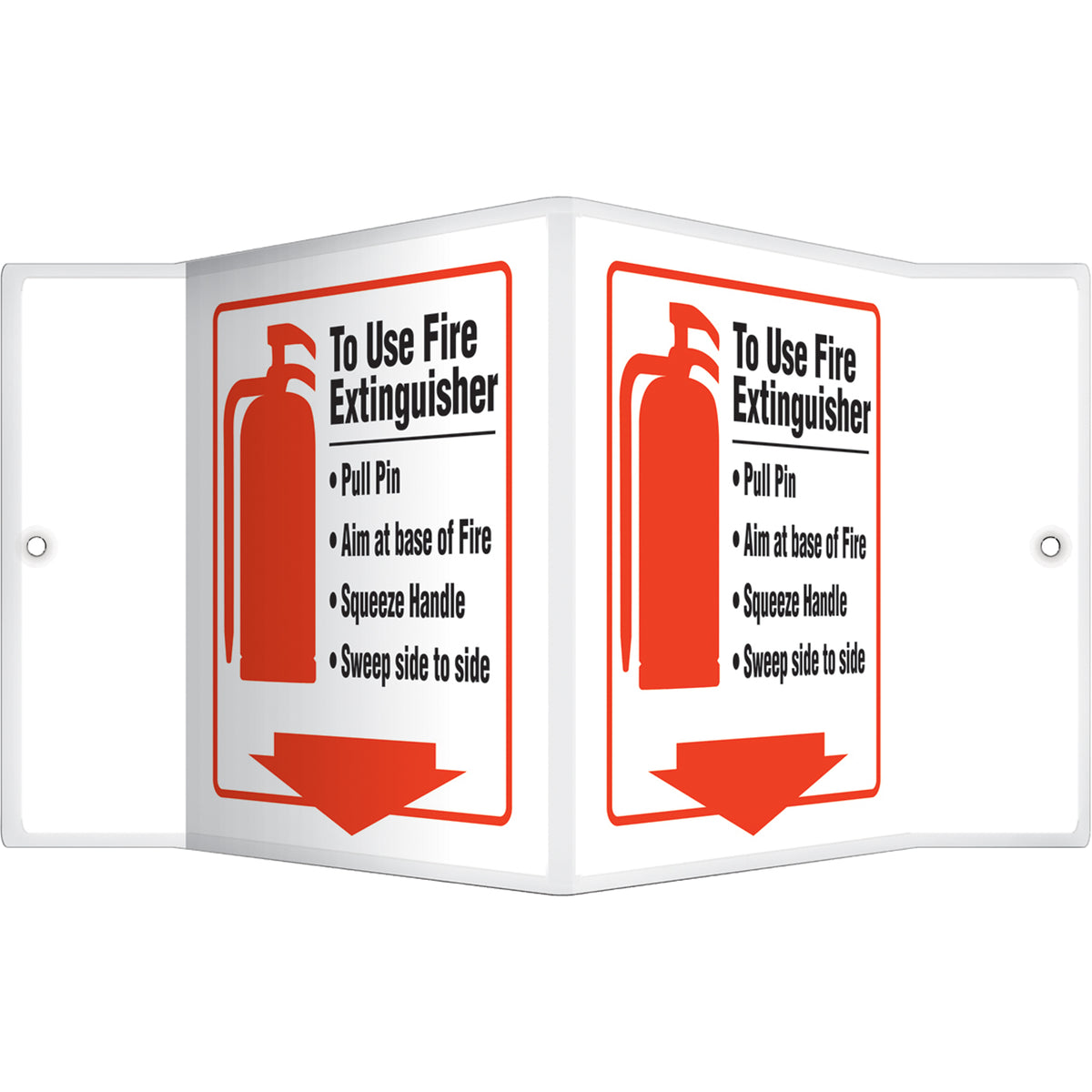 ""To Use Fire Extinguisher"" Projection™ Sign - SAW463