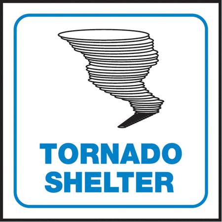 ""Tornado Shelter"" Projection™ Sign - SAW465