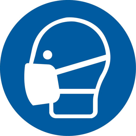 Wear a Mask ISO Mandatory Safety Labels - SAX320