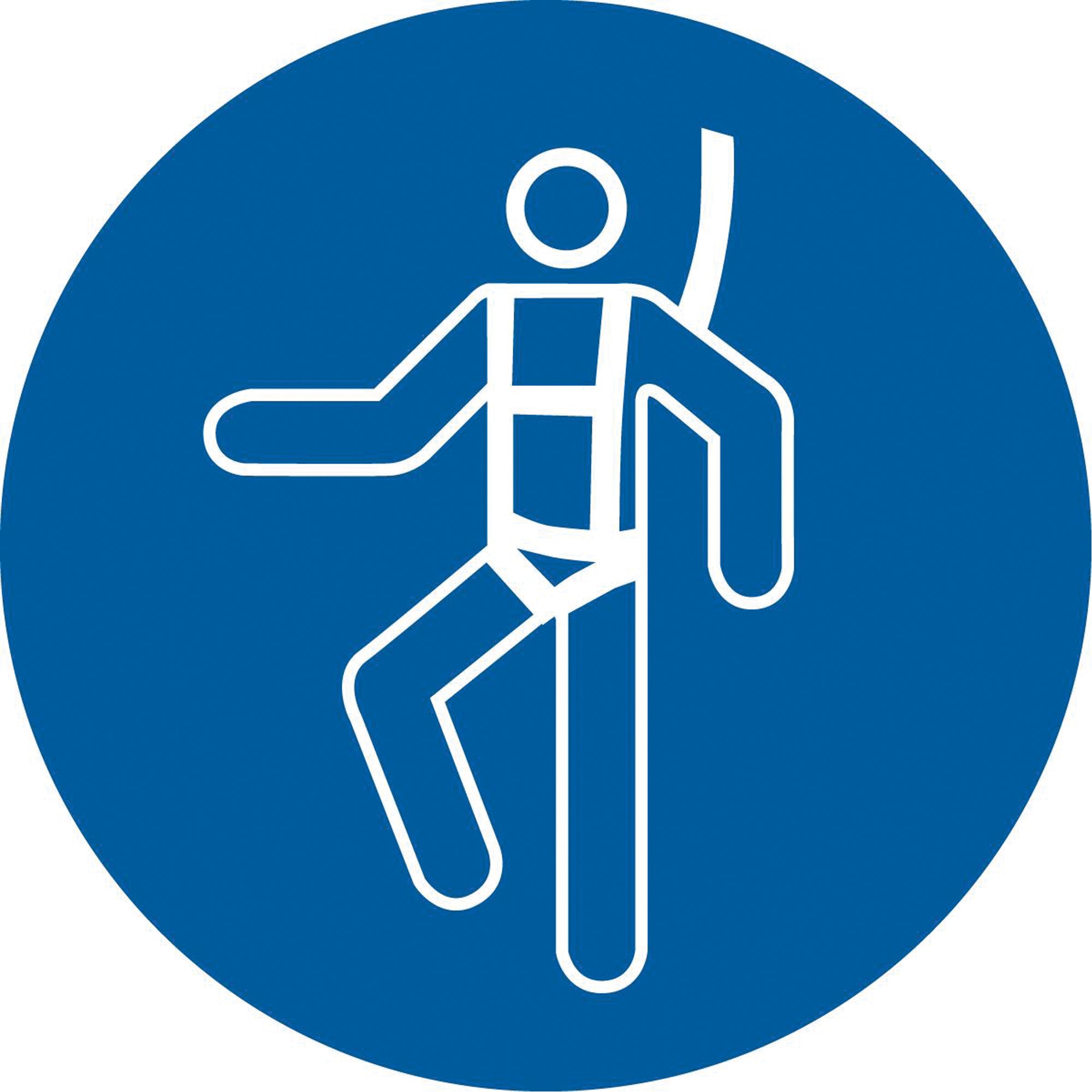 Wear a Safety Harness ISO Mandatory Safety Labels - SAX330