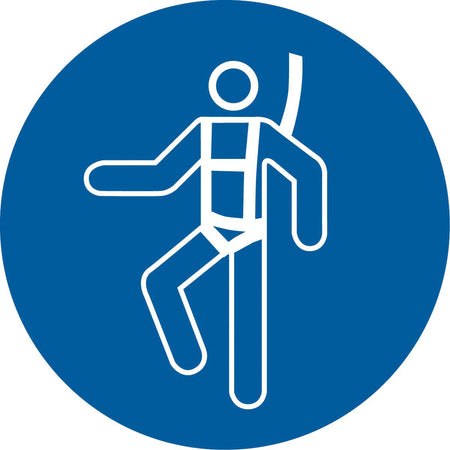Wear a Safety Harness ISO Mandatory Safety Labels - SAX330
