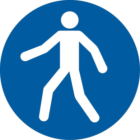 Use This Walkway ISO Mandatory Safety Labels - SAX334
