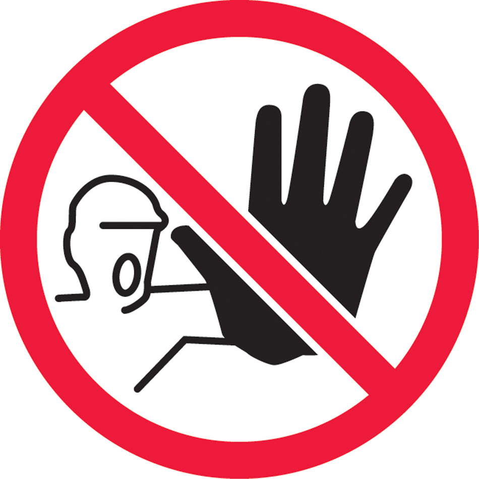 No Access ISO Prohibition Safety Labels - SAX344