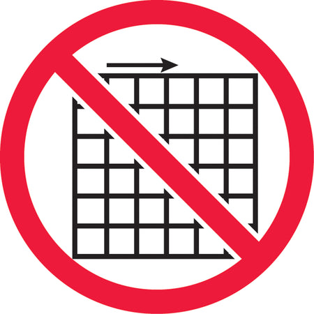 Do Not Remove Guard ISO Prohibition Safety Labels - SAX356