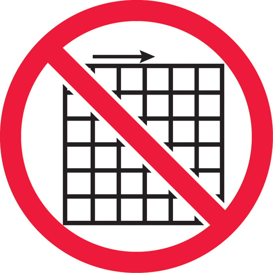 Do Not Remove Guard ISO Prohibition Safety Labels - SAX356