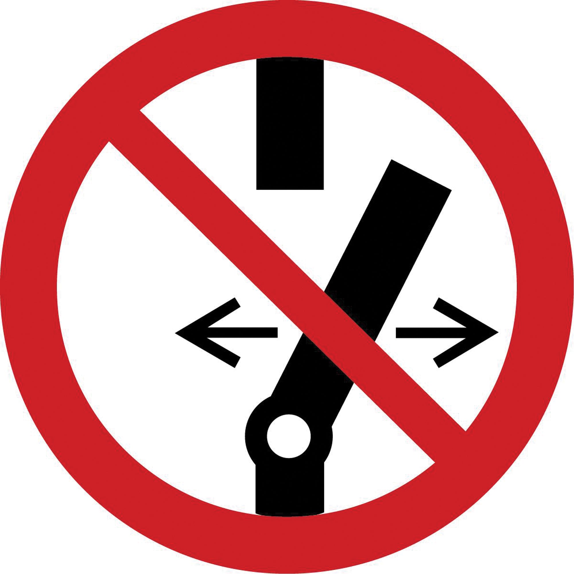 Do Not Alter the State of the Switch ISO Prohibition Safety Labels - SAX358