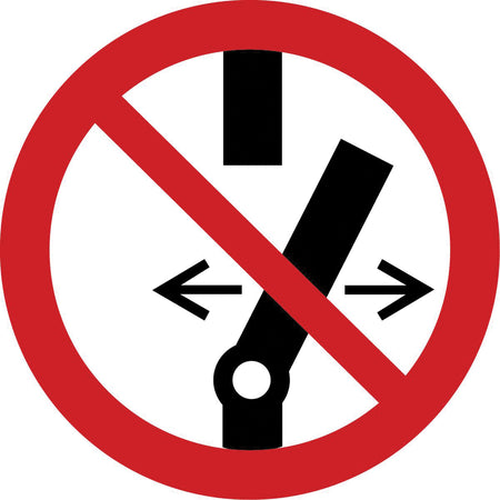 Do Not Alter the State of the Switch ISO Prohibition Safety Labels - SAX358
