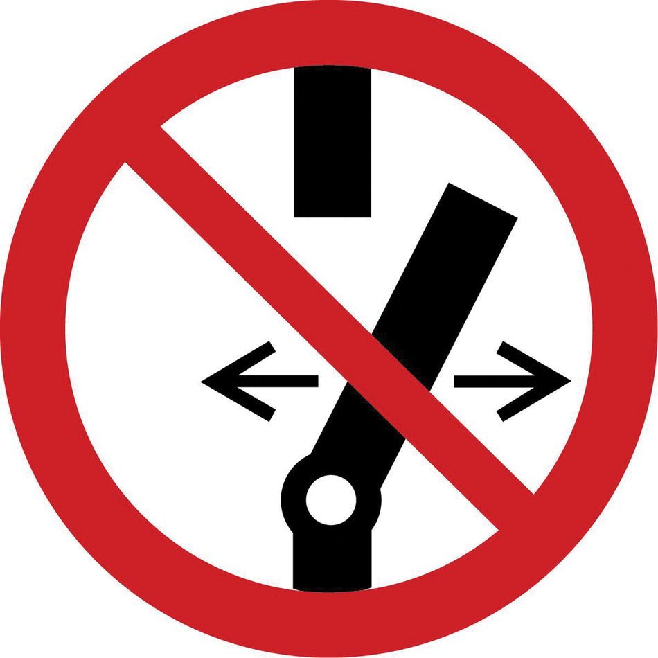 Do Not Alter the State of the Switch ISO Prohibition Safety Labels - SAX358