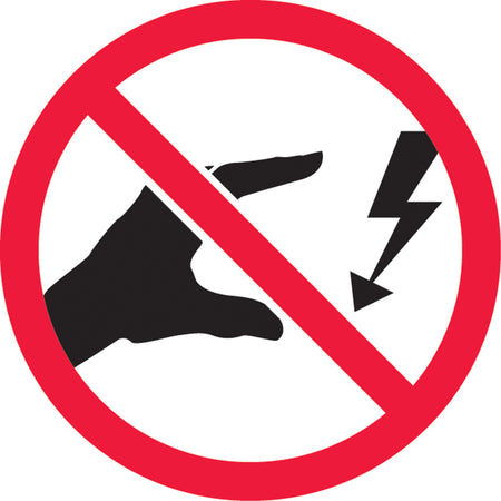 Do Not Touch Electrical Hazard ISO Prohibition Safety Labels - SAX360