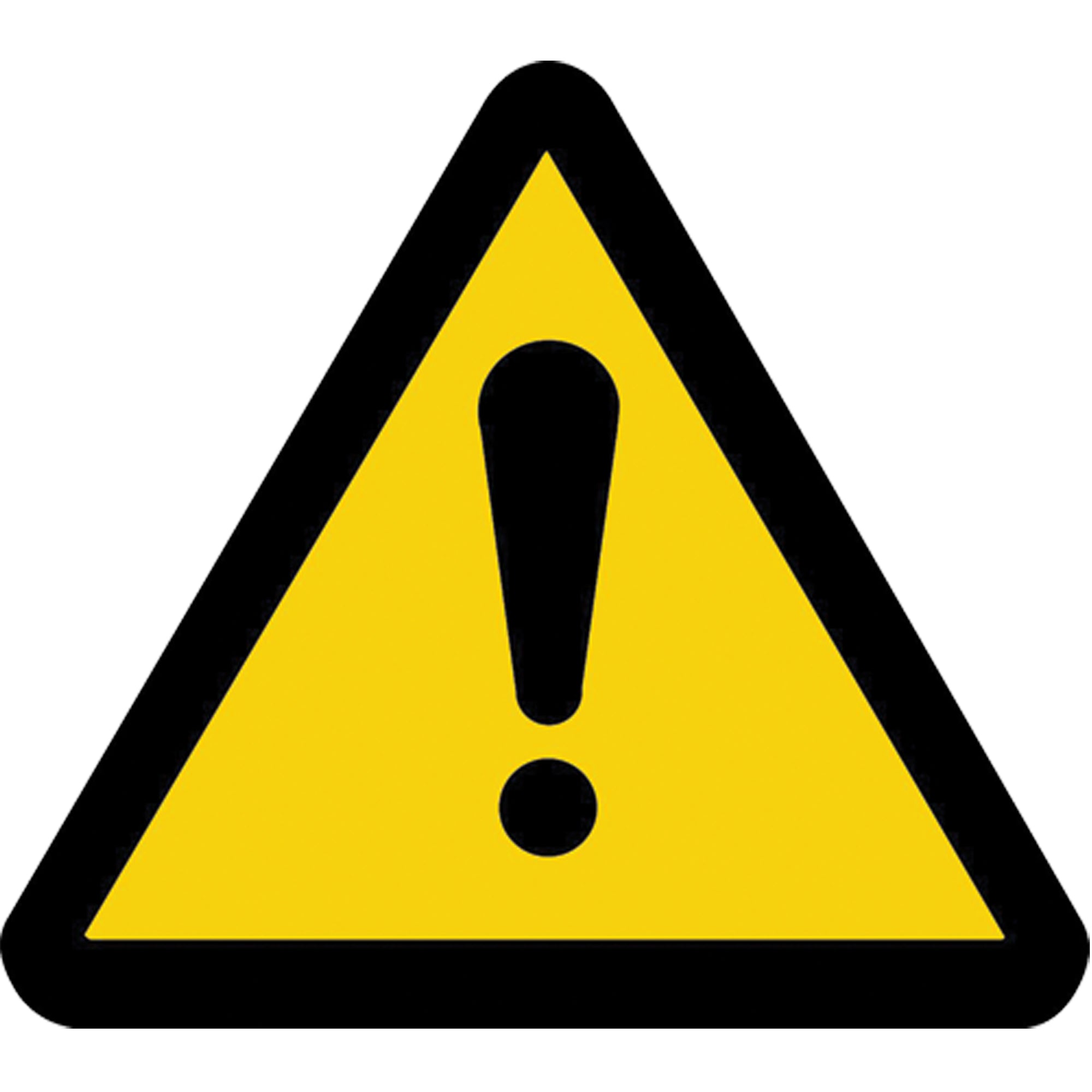 General Warning ISO Warning Safety Labels - SAX374
