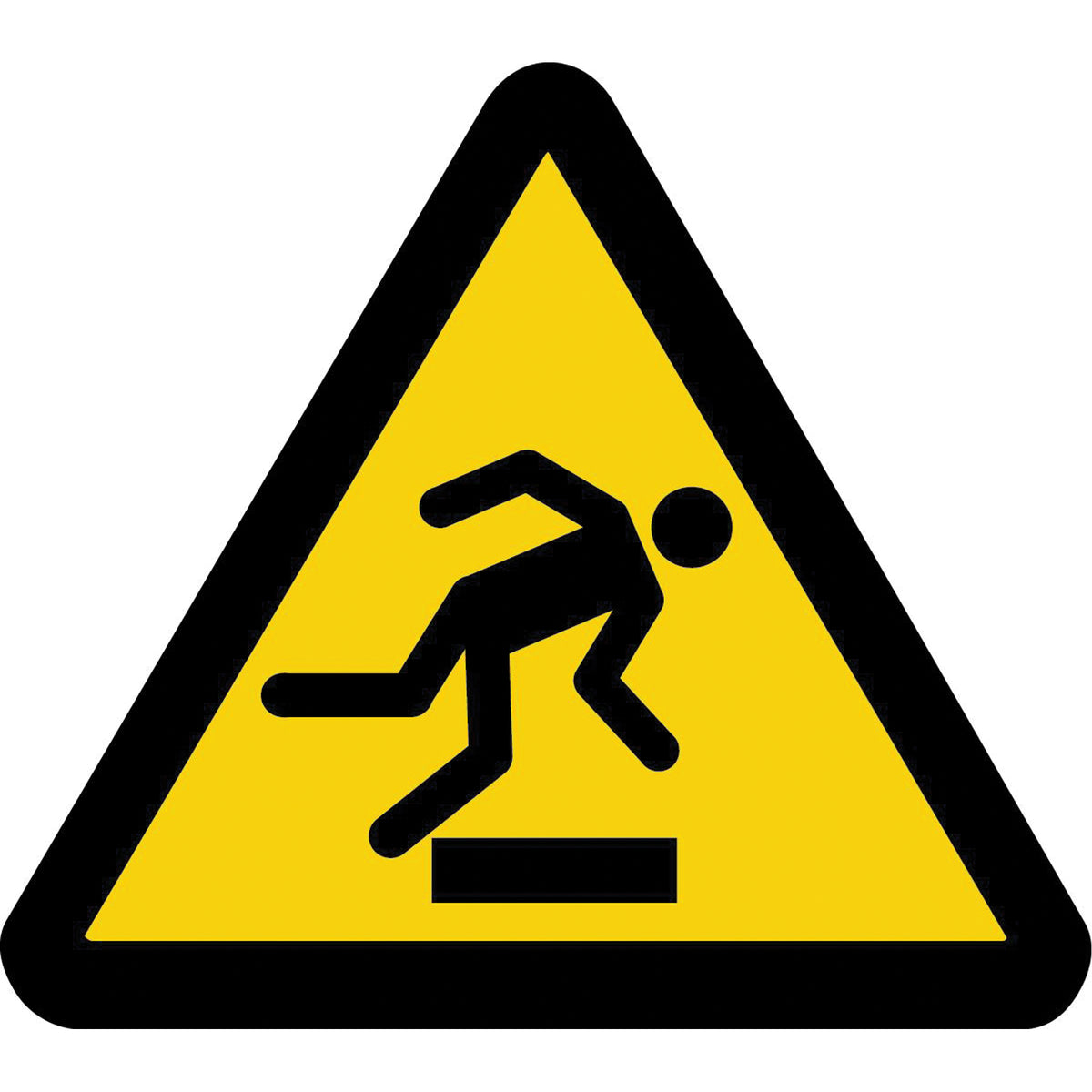Floor Level Obstacle ISO Warning Safety Labels - SAX376
