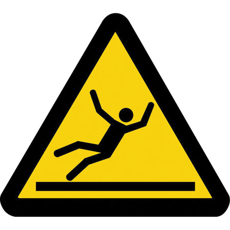 Drop/Fall Hazard ISO Warning Safety Labels - SAX378