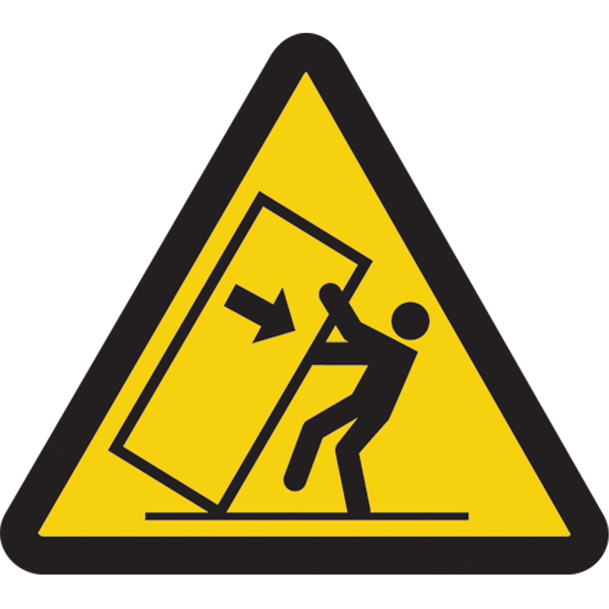 Tipping Hazard ISO Warning Safety Labels - SAX380