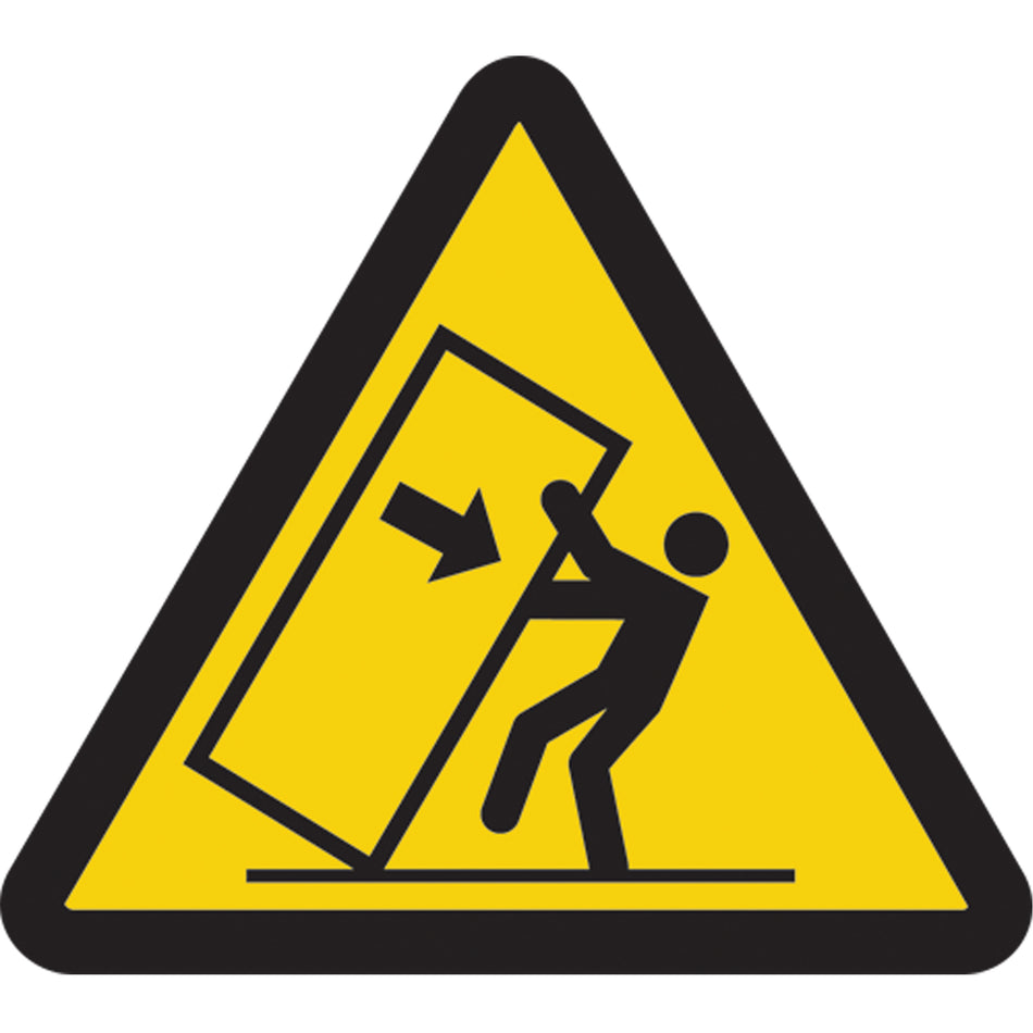 Tipping Hazard ISO Warning Safety Labels - SAX380
