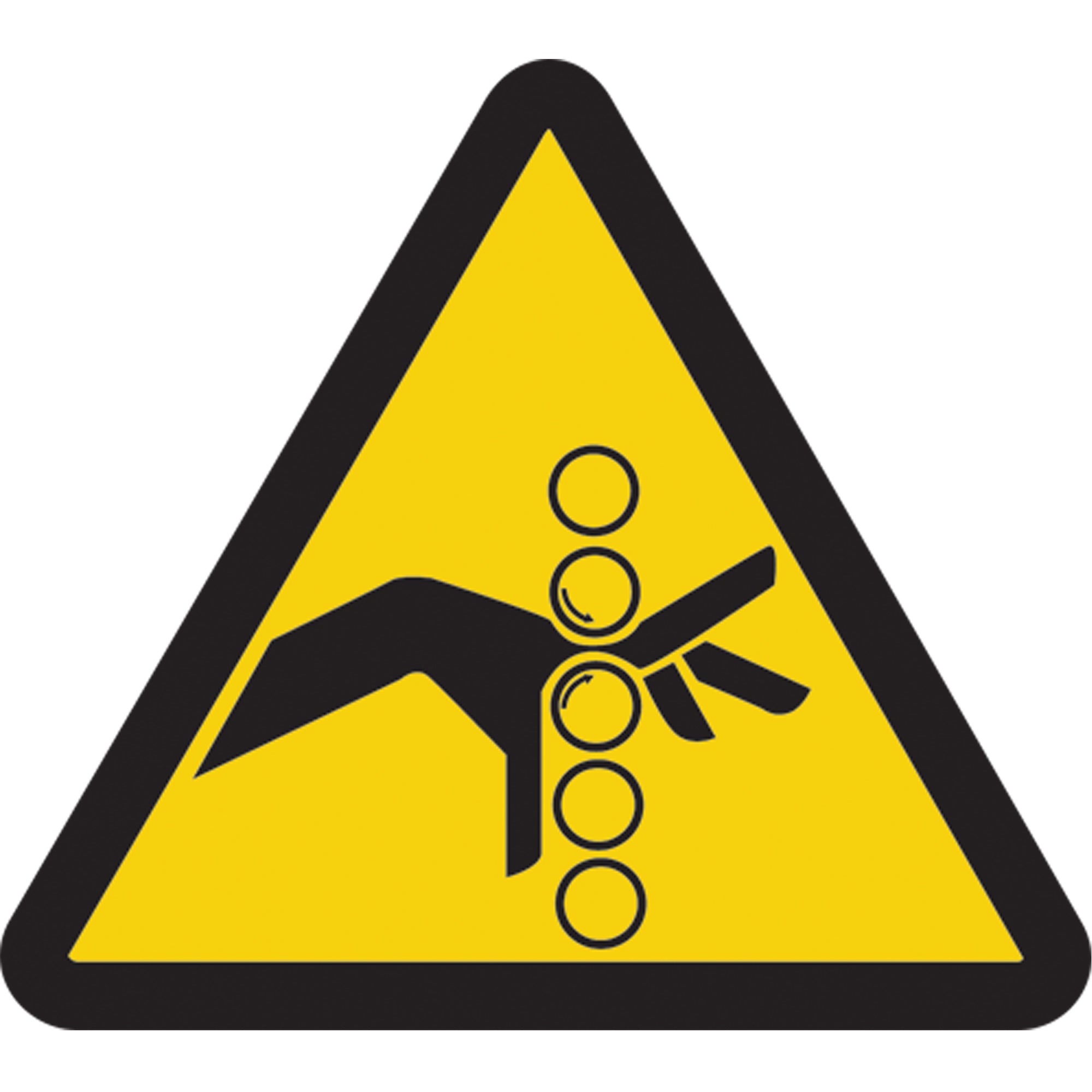Pinch Point ISO Warning Safety Labels - SAX392