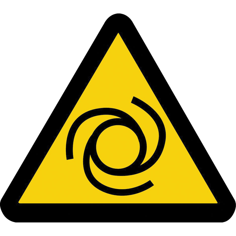 Automatic Start-Up ISO Warning Safety Labels - SAX402