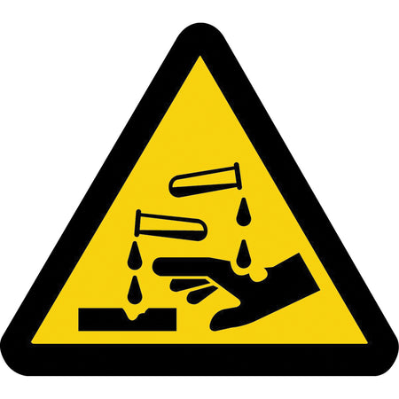 Corrosive Materials ISO Warning Safety Labels - SAX404
