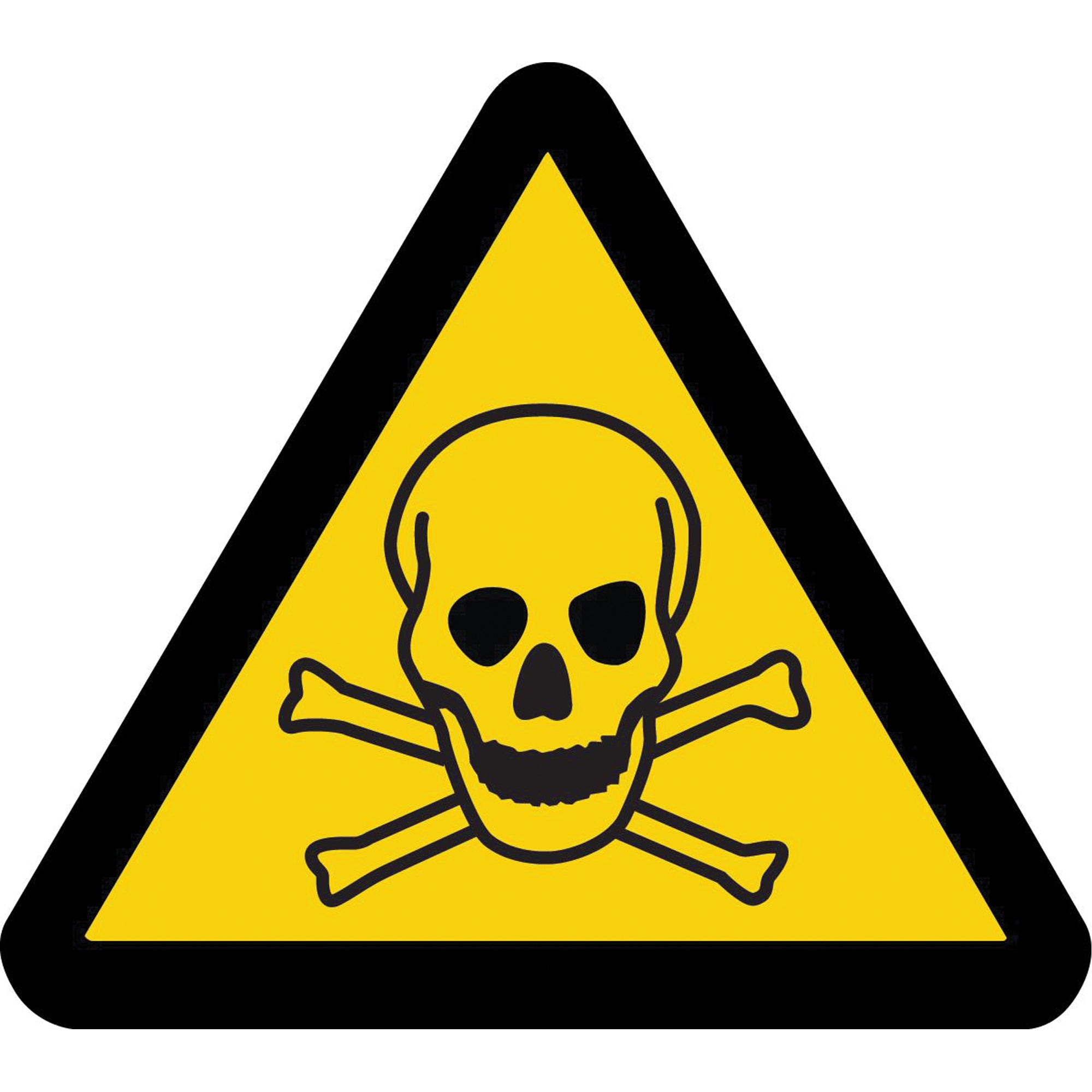 Toxic Material ISO Warning Safety Labels - SAX408