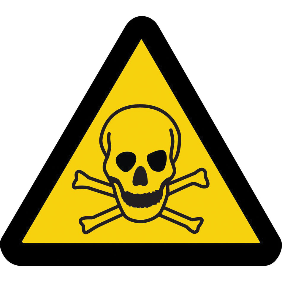 Toxic Material ISO Warning Safety Labels - SAX408