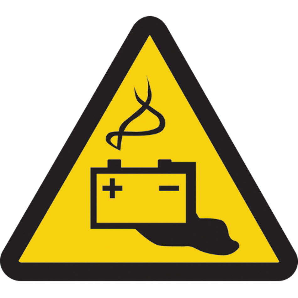 Battery Hazard ISO Warning Safety Labels - SAX410