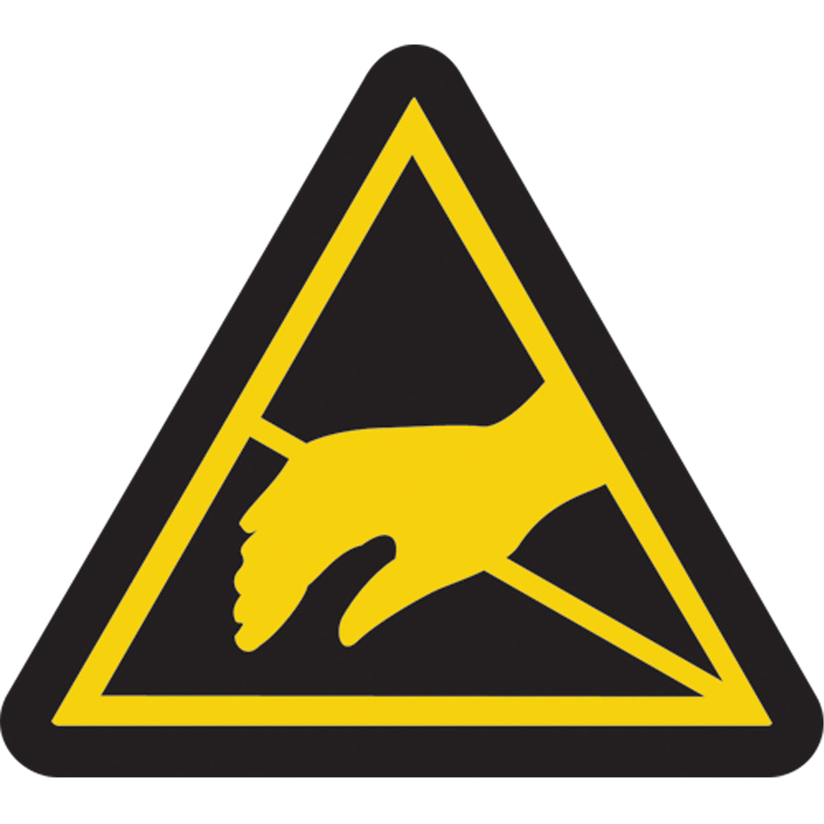Static Sensitive Hazard ISO Warning Safety Labels - SAX414