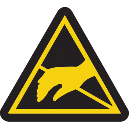 Static Sensitive Hazard ISO Warning Safety Labels - SAX414