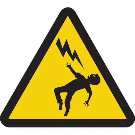 Voltage Discharge ISO Warning Safety Labels - SAX422
