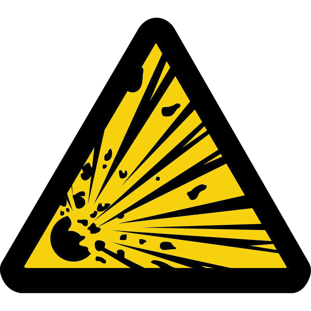 Explosive Material ISO Warning Safety Labels - SAX430
