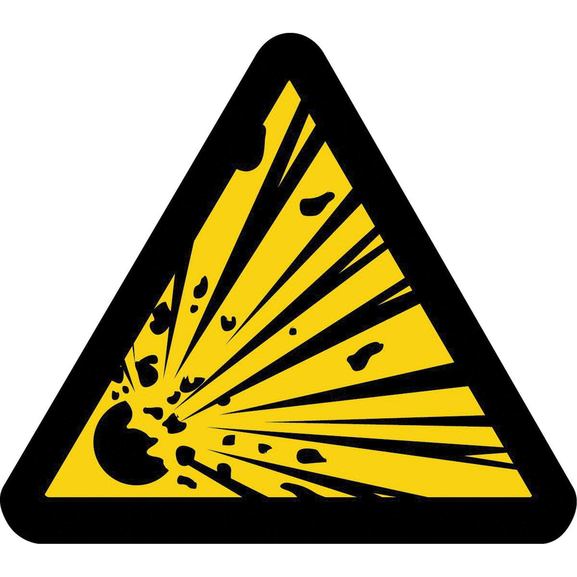 Explosive Material ISO Warning Safety Labels - SAX430