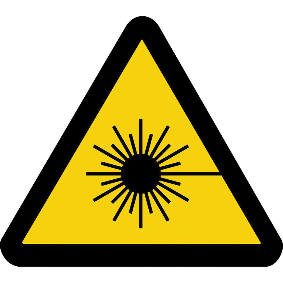 Laser Beam ISO Warning Safety Labels - SAX438