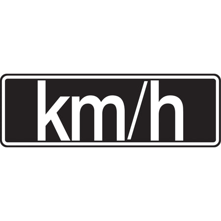 ""Km/h"" Sign - SAX482