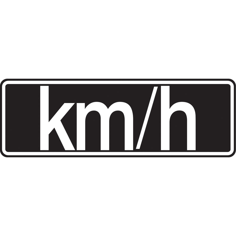 ""Km/h"" Sign - SAX482