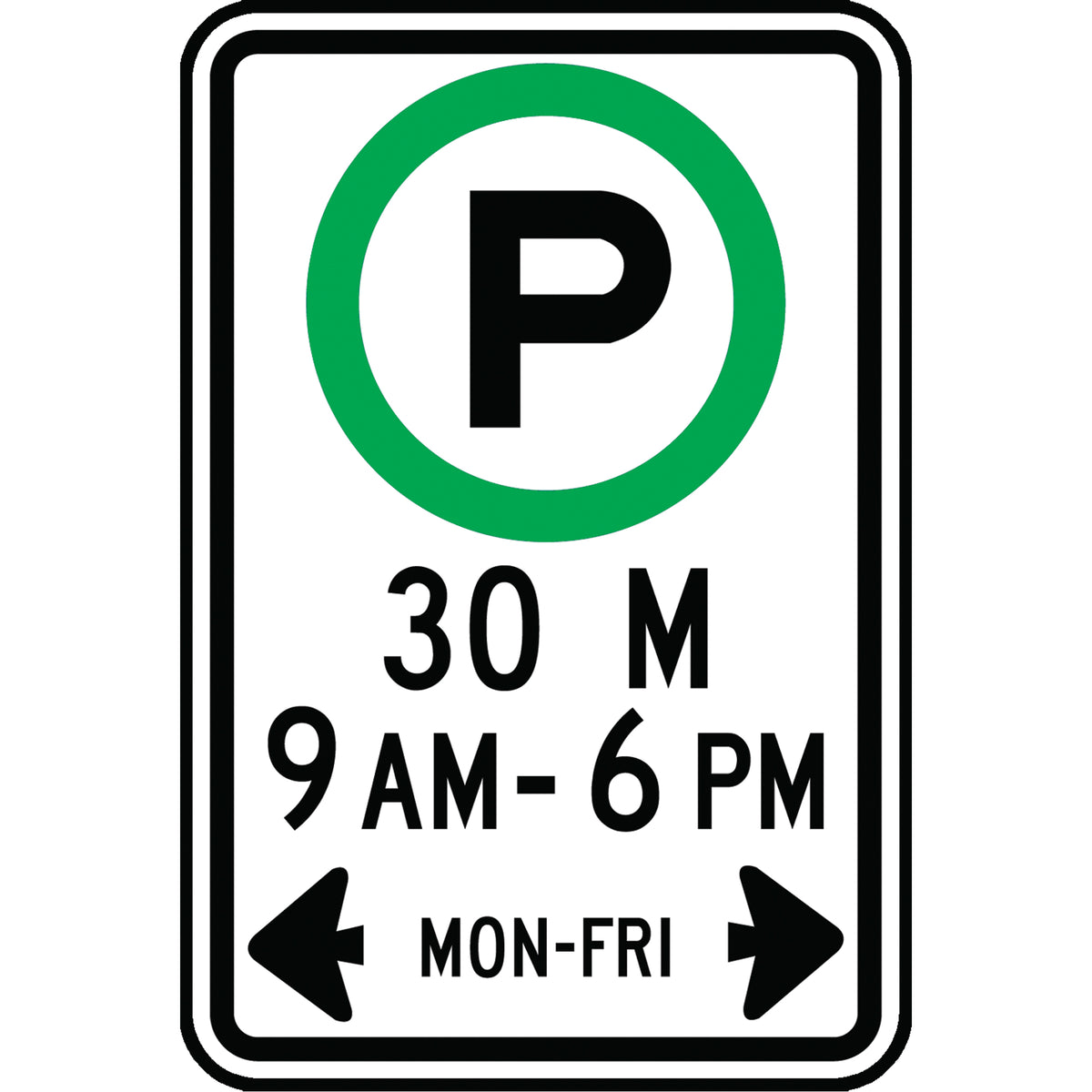 Parking Hours Sign - SAX521